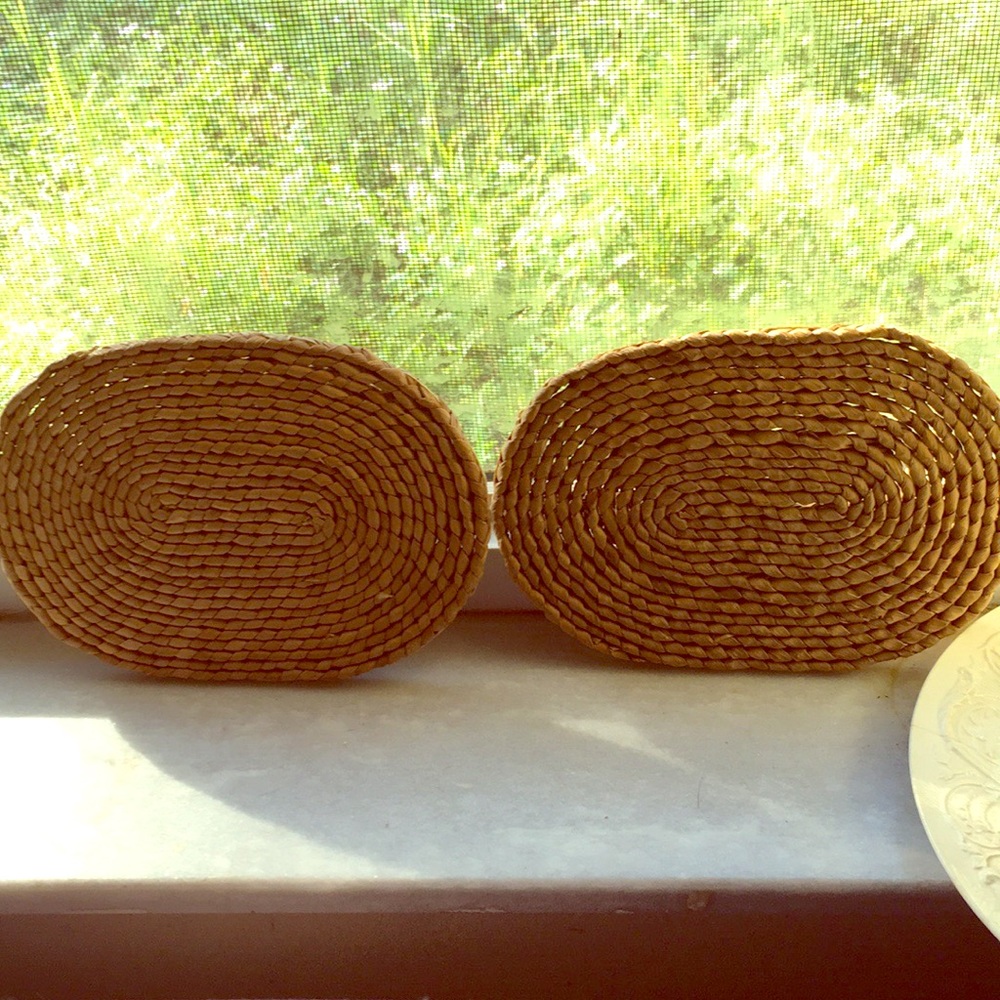 Wicker rattan trivets